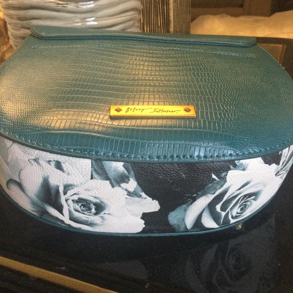 Betsey Johnson Snake Teal Shoulder Bag - Picture 7 of 14